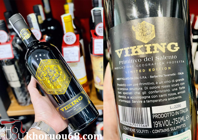 Rượu Vang Viking Primitivo Del Salento