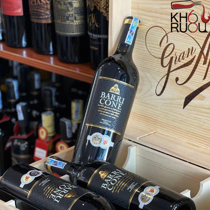 Rượu Vang Ý Barri Cone Primitivo Barri Cone Primitivo