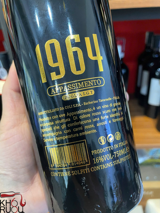 1964 Appassimento Puglia Limited Edition
