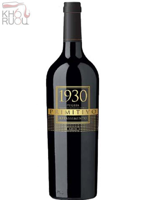 Rượu vang Ý 1930 Primitivo Appassimento