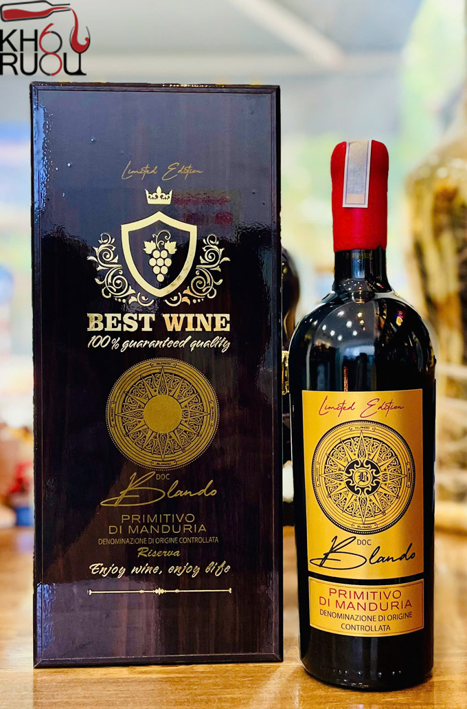 Rượu vang Ý Blando Primitivo di Manduria DOC