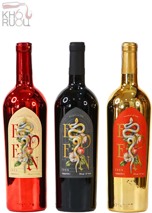 Rượu vang Ý Eden Primitivo hình con rắn