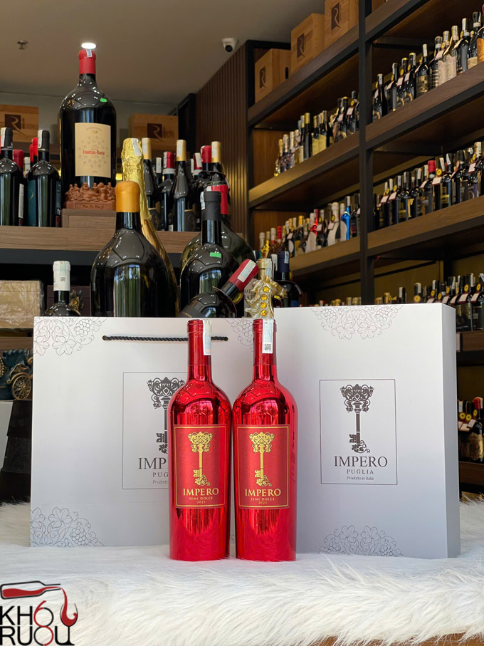 Rượu vang Ý Impero Semi Dolce Red