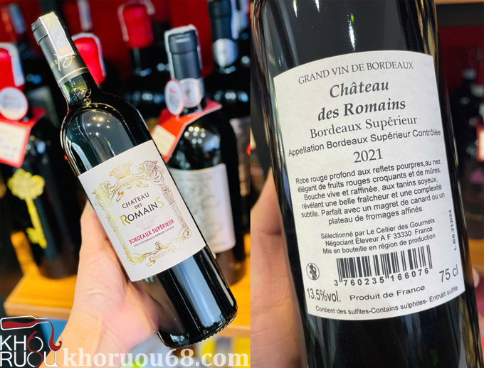 Rượu Vang Pháp Chateau Des Romains
