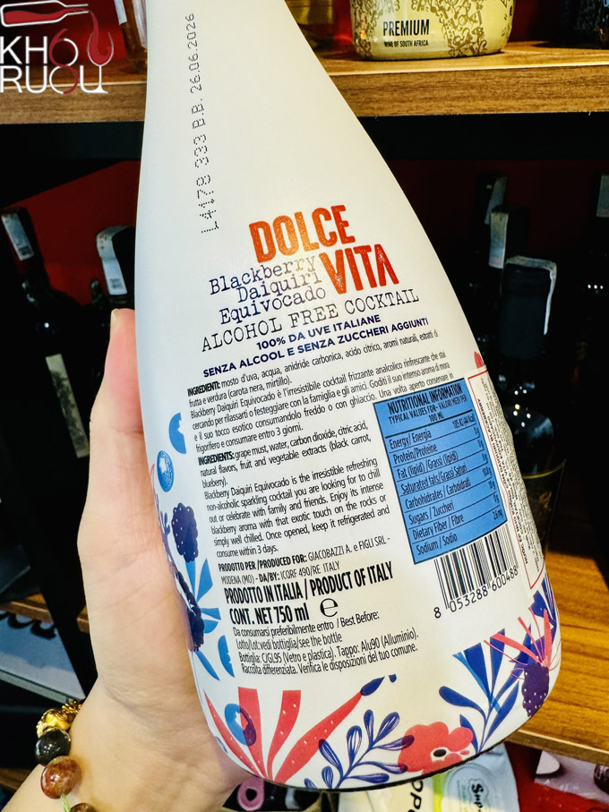 Rượu Cocktail không cồn Dolce Vita Equivocado