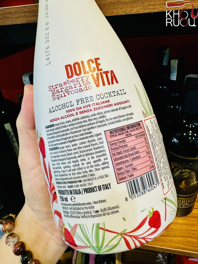 Rượu Cocktail không cồn Dolce Vita Equivocado