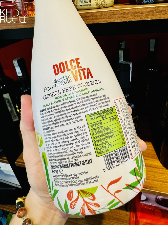 Rượu Cocktail không cồn Dolce Vita Equivocado