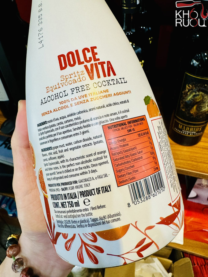 Rượu Cocktail không cồn Dolce Vita Equivocado