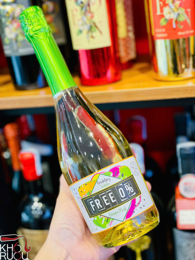 Rượu Vang Tây Ban Nha 0 cồn White Sparkling