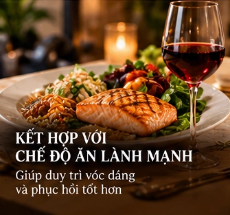Kết hợp với chế độ ăn lành mạnh