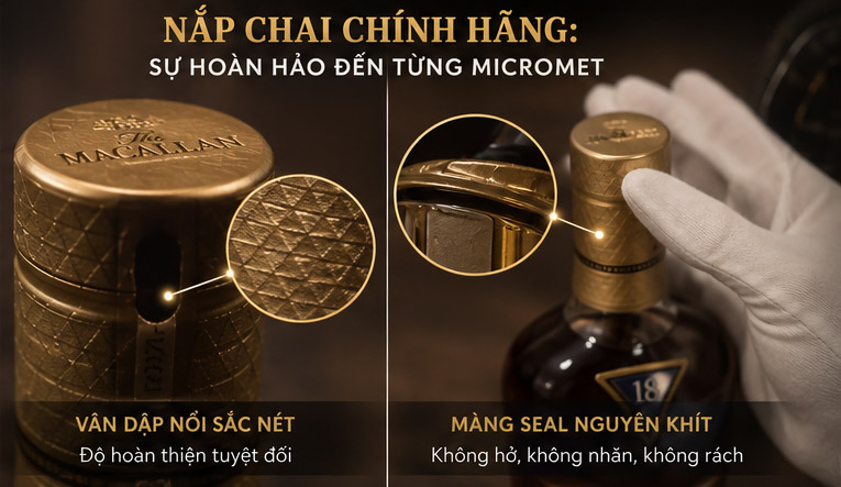 nắp chai chính hãng