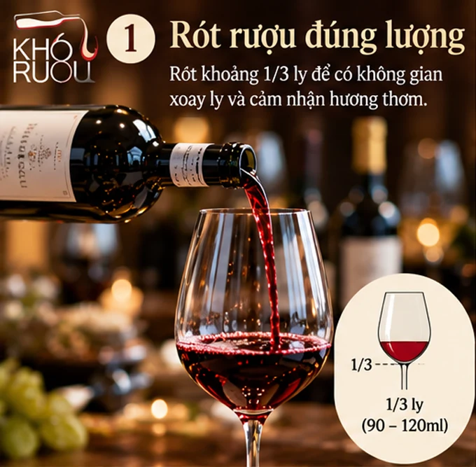 Rót rượu đúng lượng