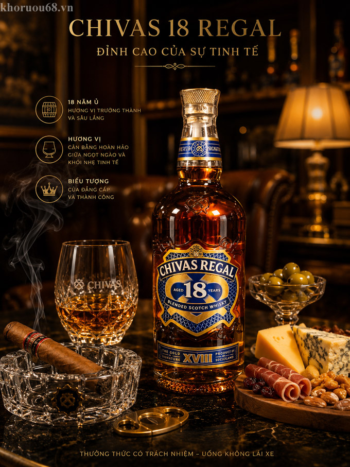Rượu Chivas 18 Chính Hãng nhập khẩu