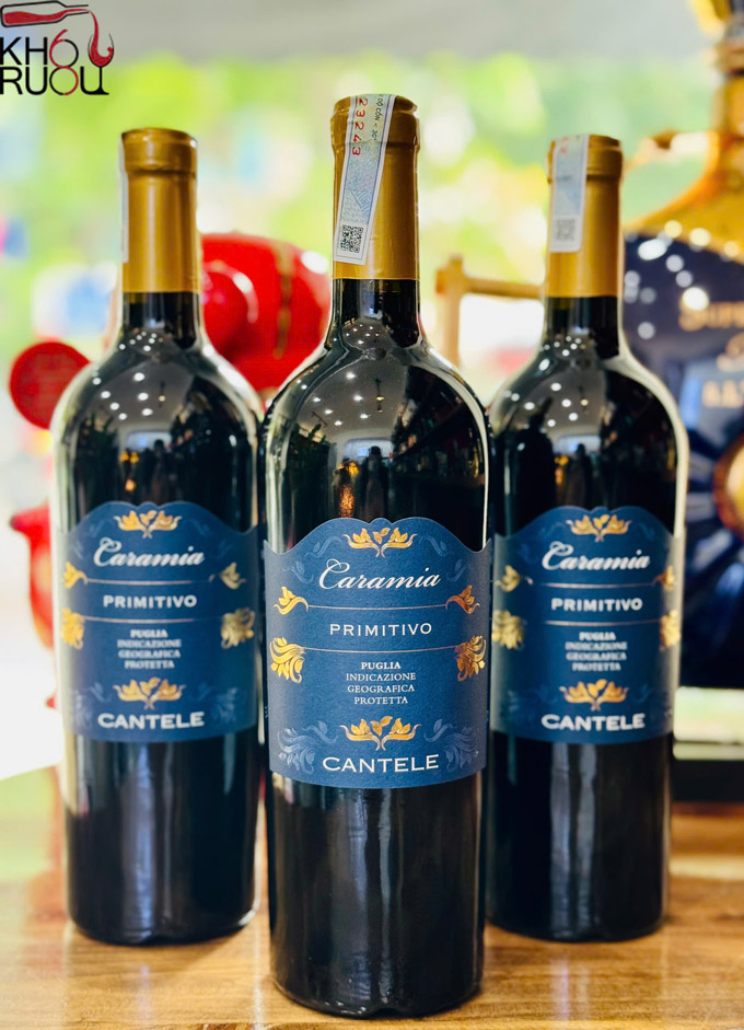 Rượu vang Ý Caramia Primitivo Rượu vang Ý Caramia Primitivo
