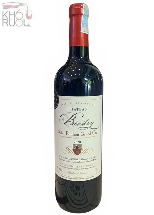 Rượu Vang Pháp Château Bénitey Saint-Émilion Grand Cru 2020