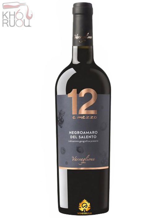 Rượu vang Ý 12 E Mezzo ( Negroamaro - Primitivo ) Rượu vang Ý 12 E Mezzo Negroamaro del Salento IGP