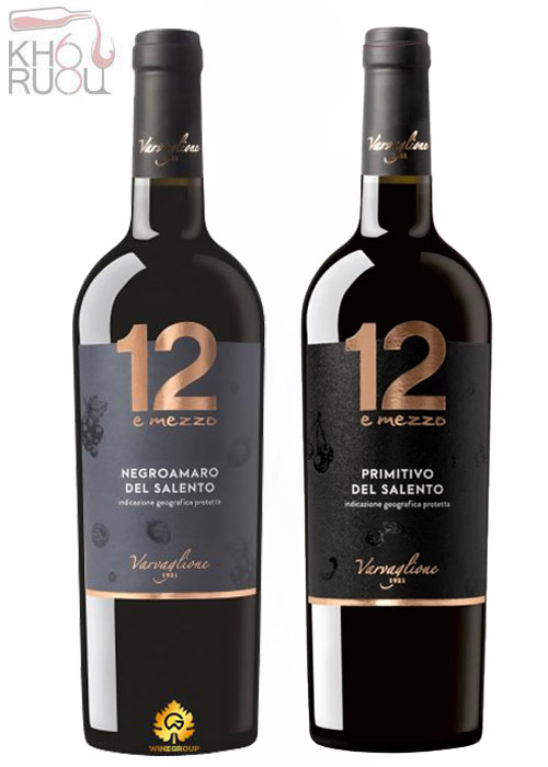 Rượu vang Ý 12 E Mezzo ( Negroamaro - Primitivo ) Rượu vang Ý 12 E