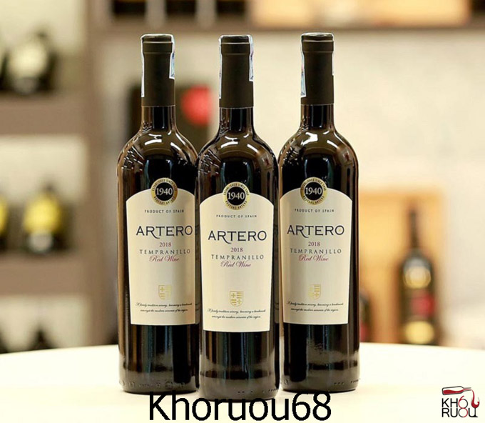 Rượu vang Tây Ban Nha Bodegas Artero Tempranillo. Rượu Vang Tây Ban Nha Bodegas Artero Tempranillo