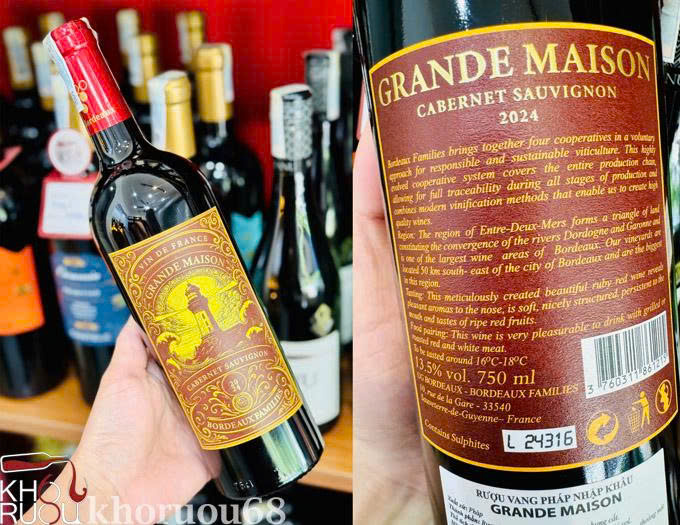 Rượu Vang Pháp Grande Maison Cabernet Sauvignon