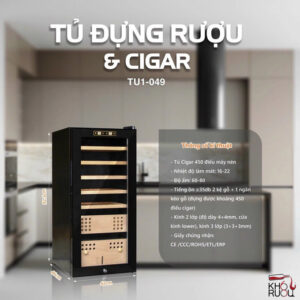 Tủ Bảo Quản Cigar Adela 450 Điếu