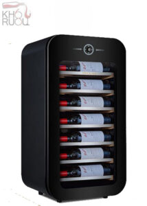 Tủ Ướp Rượu Vang VINOCAVE 22 Chai Màu Đen