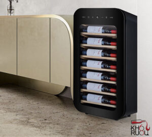 Tủ Ướp Rượu Vang VINOCAVE 22 Chai Màu Đen