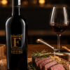 Rượu vang F Gold uống cùng steak bò