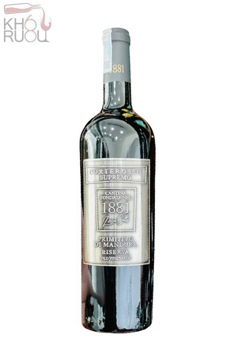 Rượu Vang 1881 Primitivo di Manduria Riserva