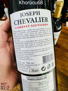 Rượu Vang Pháp Joseph Chevalier Cabernet Sauvignon Rượu vang Pháp Joseph Chevalier Cabernet Sauvignon
