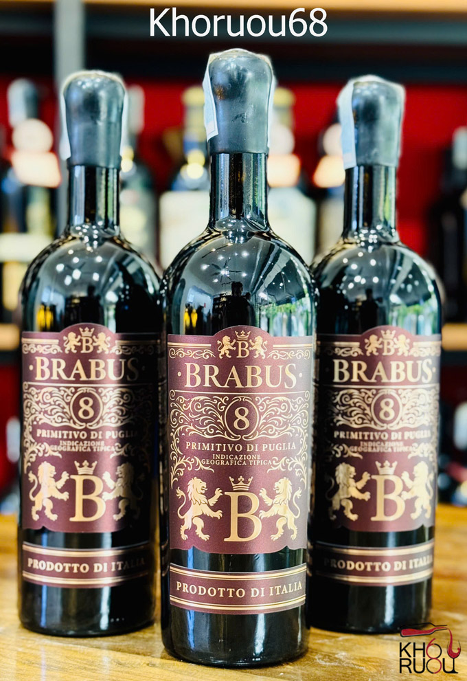 Rượu vang Ý Brabus Primitivo di Puglia..... Rượu Vang Ý Brabus Primitivo di Puglia