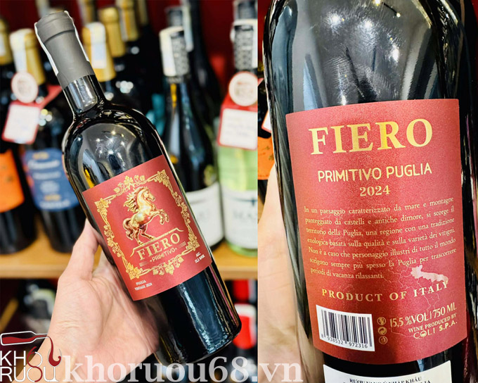 Rượu Vang Ý Fiero Primitivo 2024