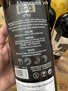 Rượu Vang Tây Ban Nha Ego Red Wine