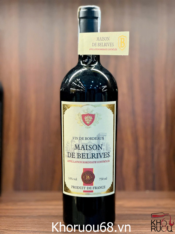 Rượu Vang Pháp Maison de Belrives Bordeaux