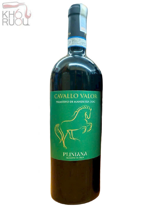 Rượu Vang Ý Cavallo Valor Primitivo di Manduria DOC