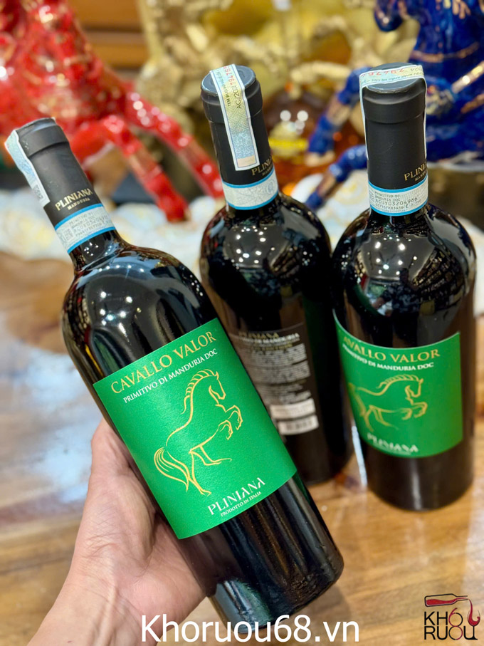 Rượu Vang Ý Cavallo Valor Primitivo di Manduria DOC Rượu Vang Ý Cavallo Valor Primitivo di Manduria DOC: Kiệt Tác 17,5 Độ Từ Vùng Puglia