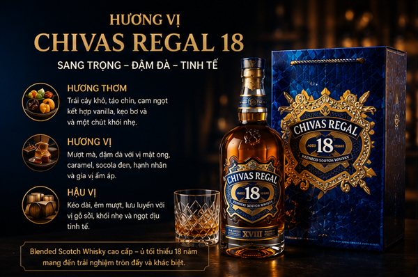Hương vị Chivas Regal 18