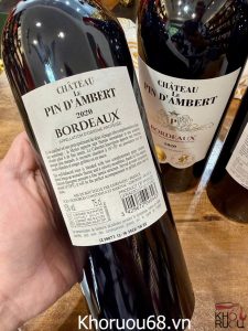 Rượu Vang Pháp Château Le Pin d Ambert Bordeaux