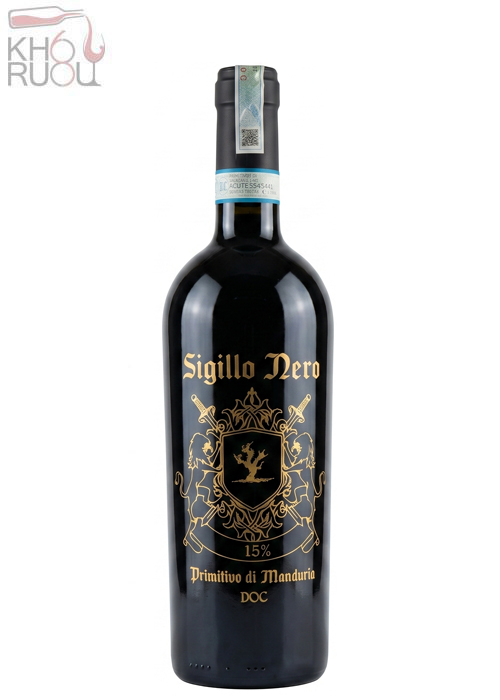 Rượu vang Ý Sigillo Nero Primitivo di Manduria DOC 2023