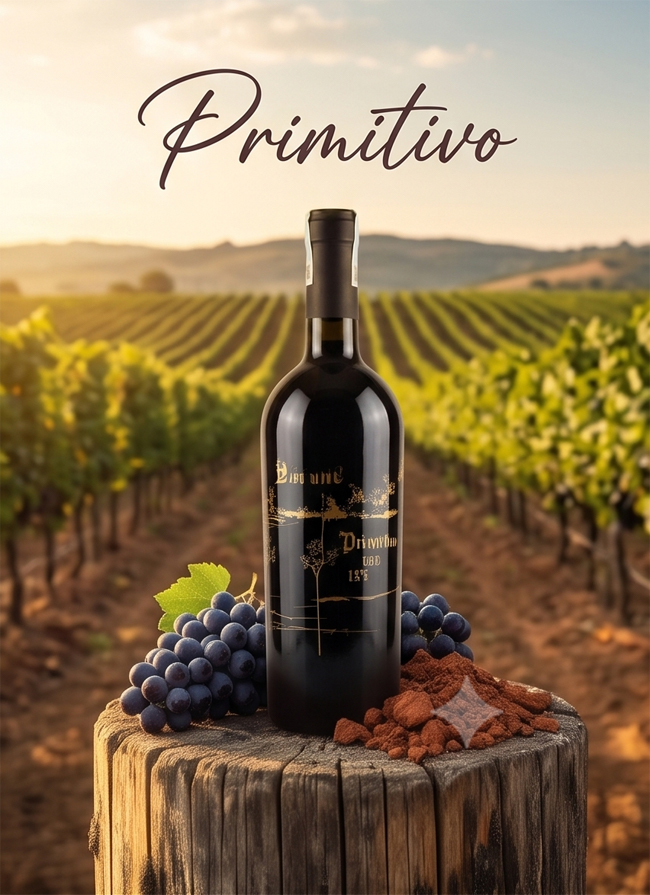 Primitivo trong chai Barone