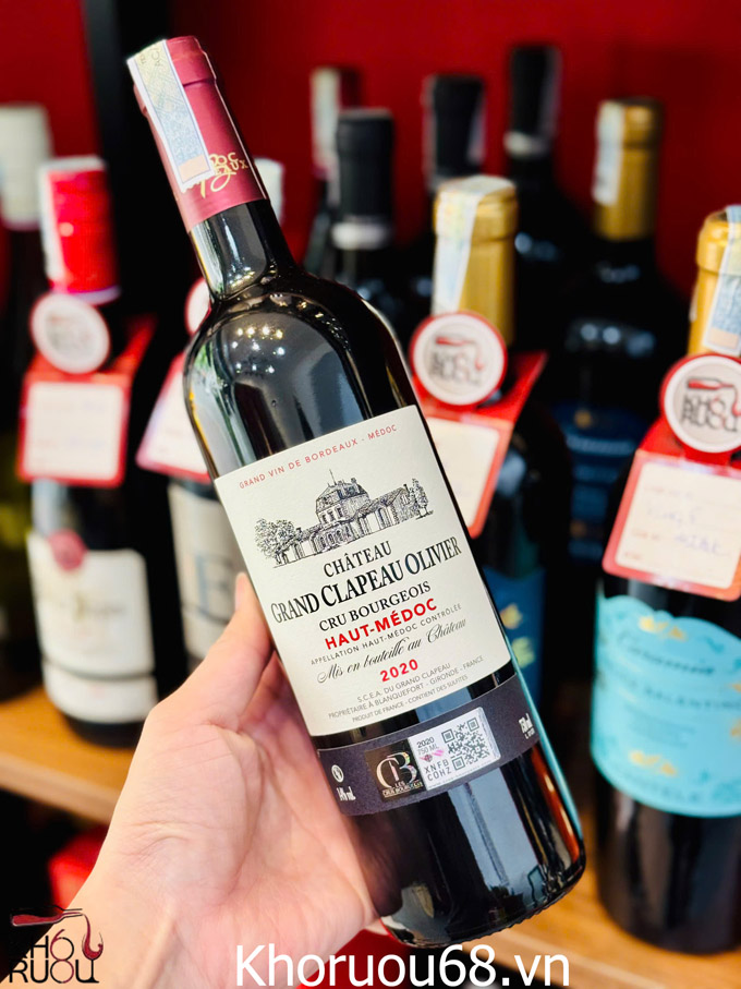 Rượu vang Pháp Château Grand Clapeau Olivier 2020