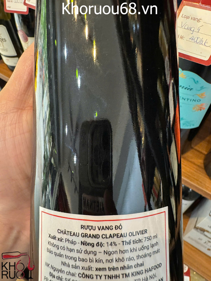 Rượu vang Pháp Château Grand Clapeau Olivier 2020
