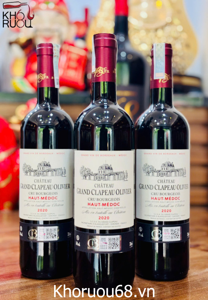 Rượu vang Pháp Château Grand Clapeau Olivier 2020