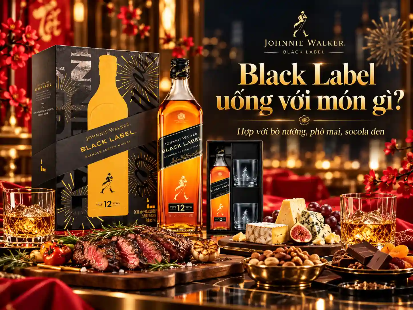 Black Label uống với món gì