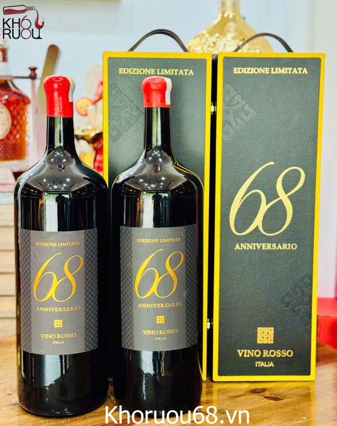 hương vij rượu Vang Ý 68 Anniversario 6L