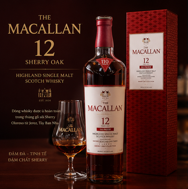 Hương vị Macallan 12 Sherry Oak