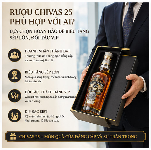 Rượu Chivas 25 Phù Hợp Với Ai?
