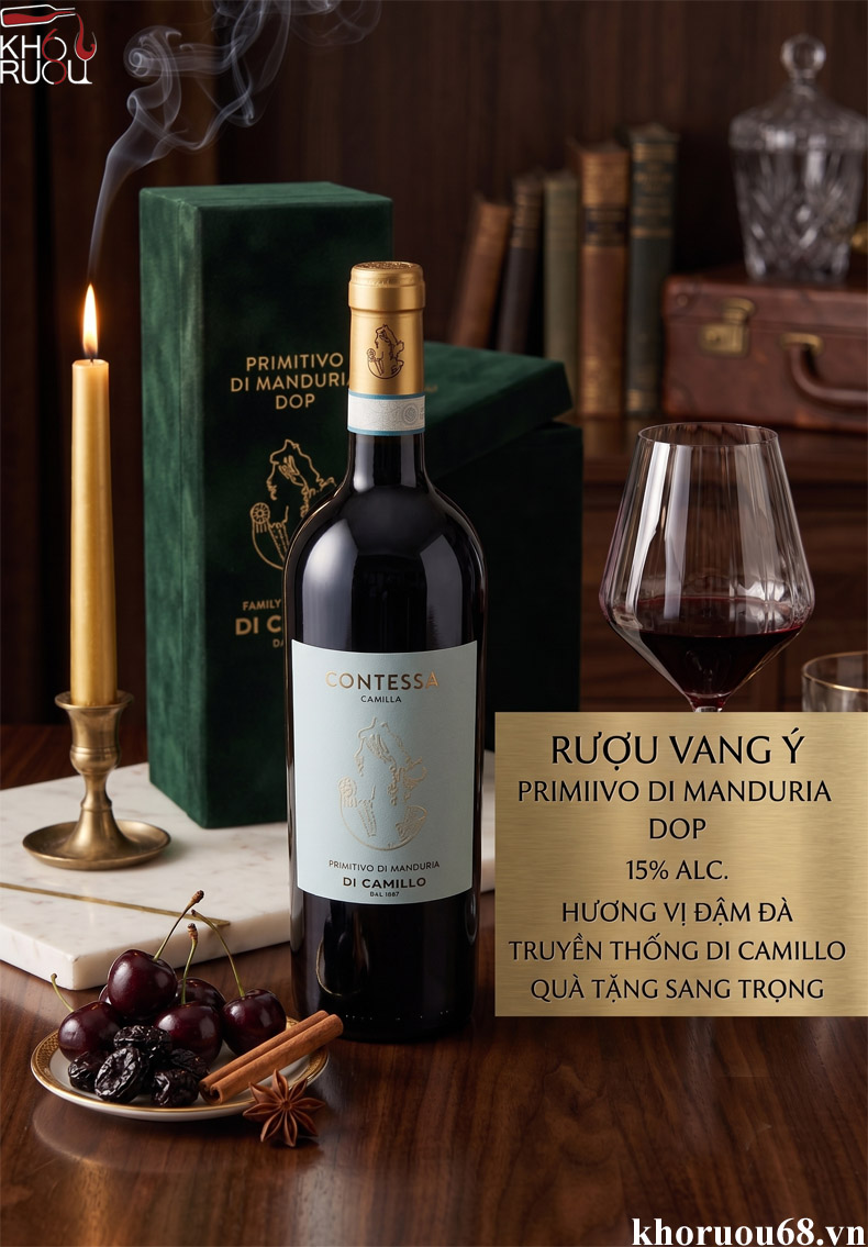 Rượu Vang Ý Contessa Camilla Primitivo di Manduria Rượu Vang Ý Contessa Camilla Primitivo di Manduria