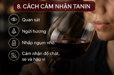 Cách cảm nhận tannin