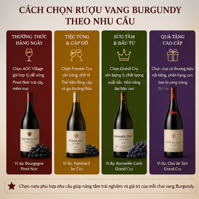 Cách Chọn Rượu Vang Burgundy 