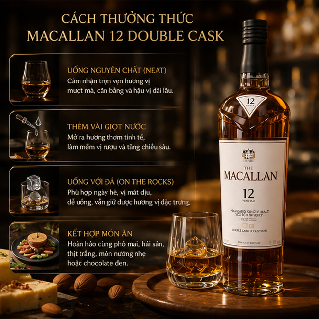 Cách thưởng thức Macallan 12 Double Cask
